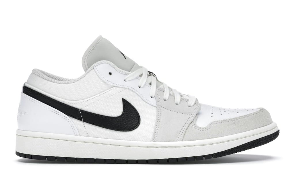 Jordan 1 Low Astrograbber White Black Sail DC3533-100 Sneakers
