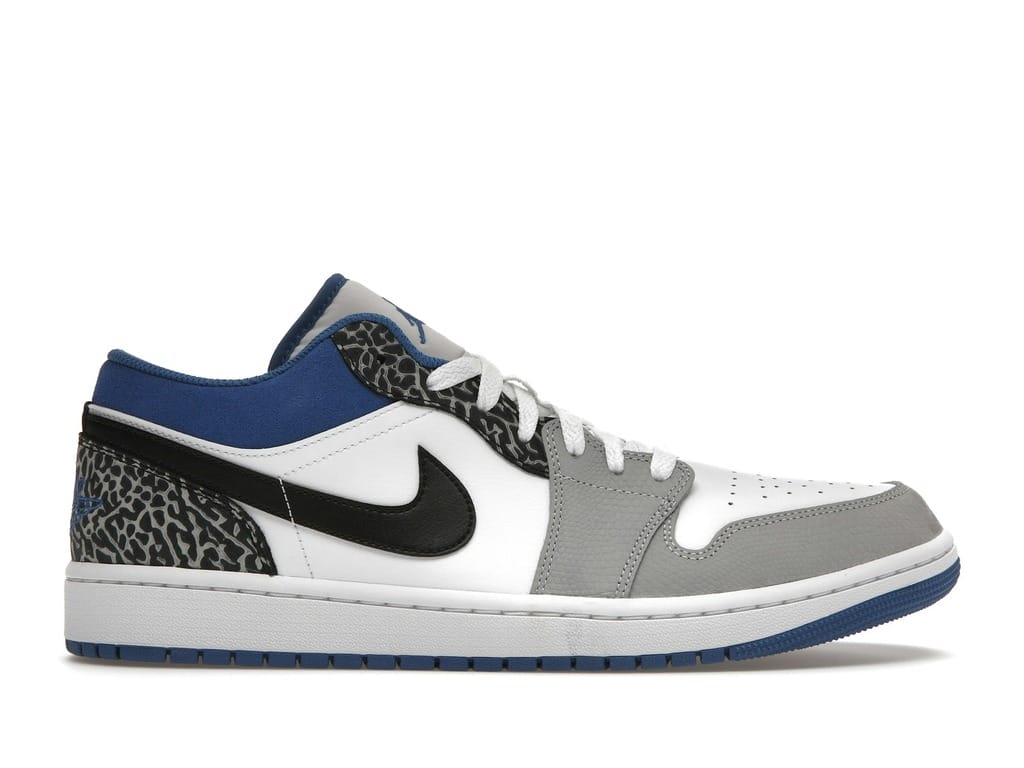 Air Jordan 1 Low SE True Blue DM1199-140 White Grey Blue Black Sneakers
