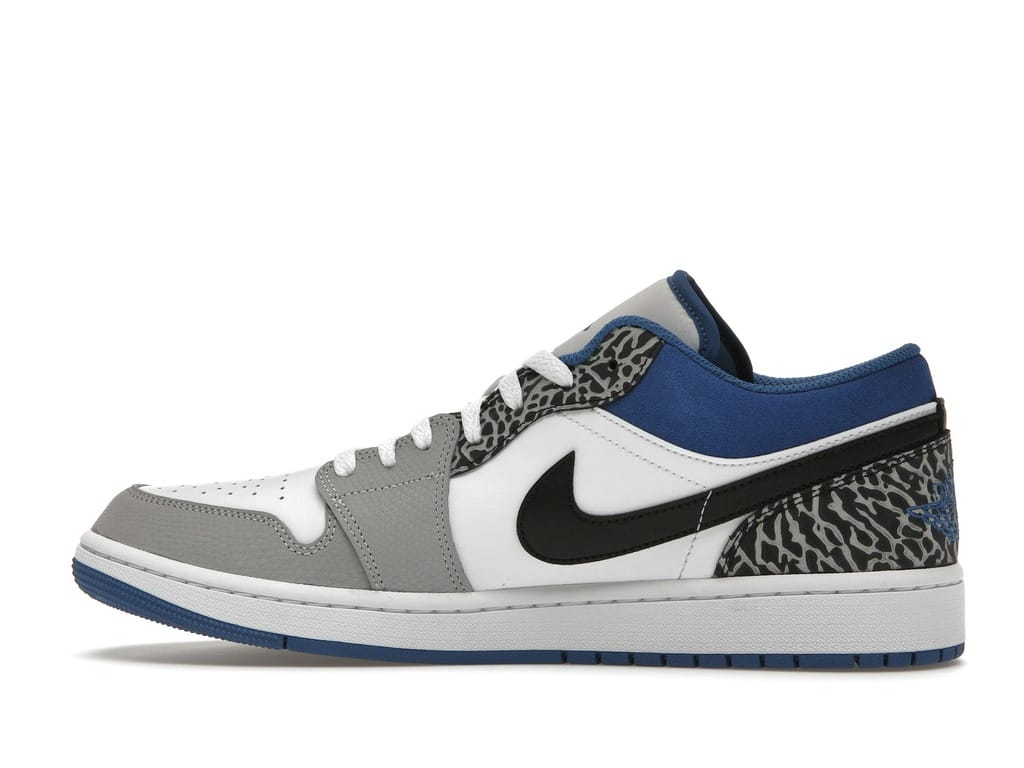 Air Jordan 1 Low SE True Blue DM1199-140 White Grey Blue Black Sneakers