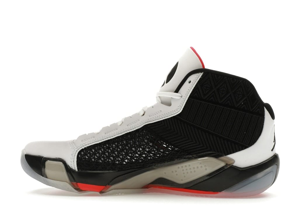 Jordan 38 Fundamentals Clear Sole Basketball Shoes DZ3356-106 White Black Siren Red