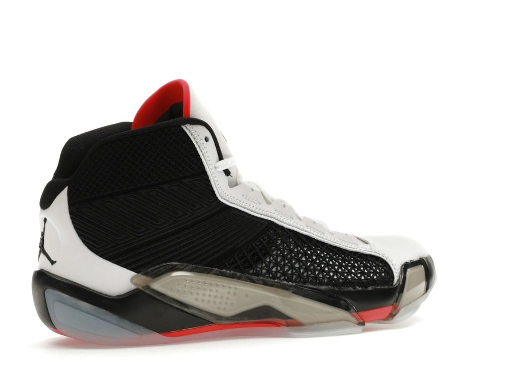 Jordan 38 Fundamentals Clear Sole Basketball Shoes DZ3356-106 White Black Siren Red