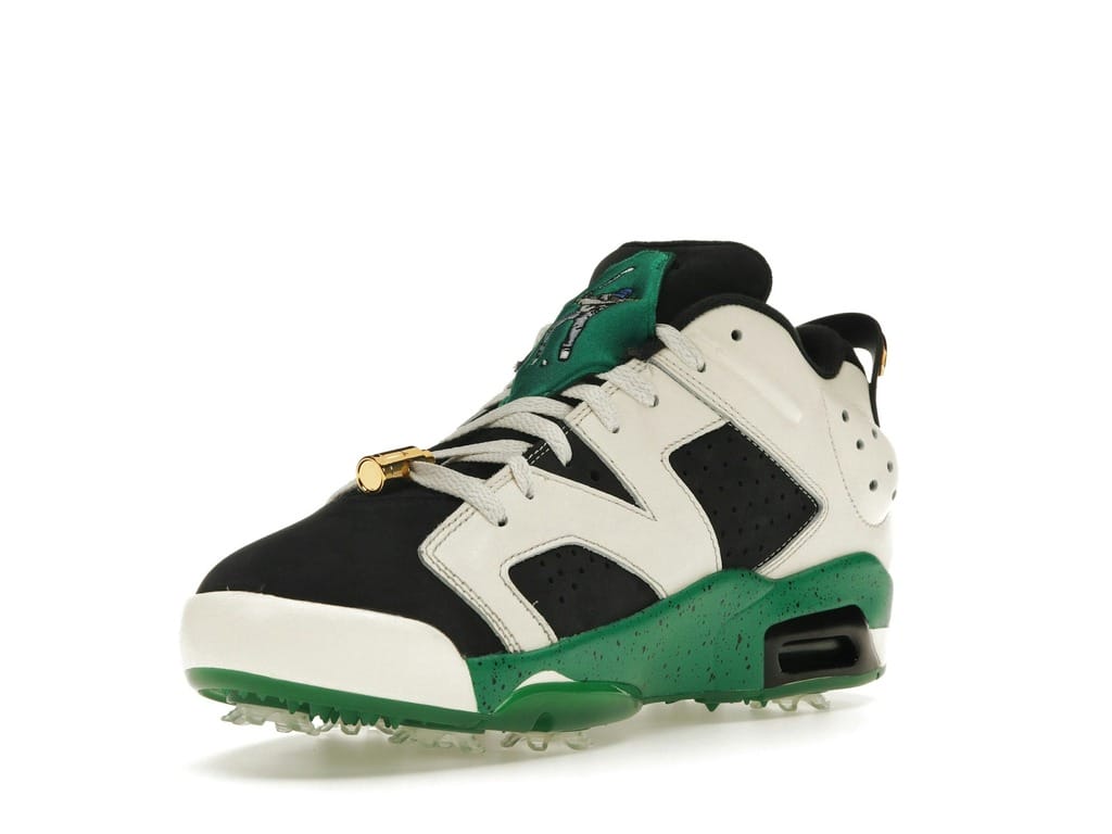 Jordan 6 Retro Low Golf Shoes Eastside Golf 1961 FJ0848-100 White/Malachite/Black/Gold