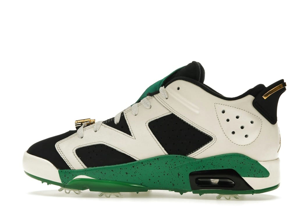 Jordan 6 Retro Low Golf Shoes Eastside Golf 1961 FJ0848-100 White/Malachite/Black/Gold