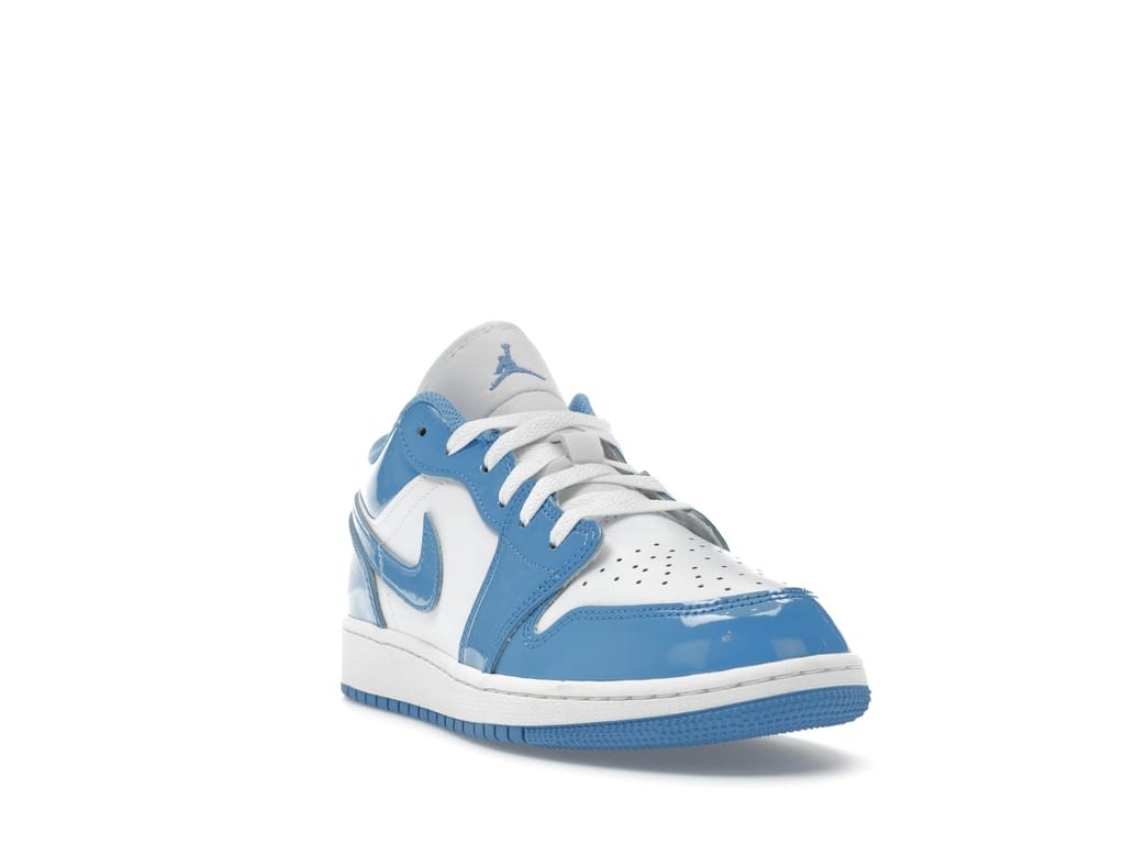 Jordan 1 Low SE Legend Blue Patent GS Shoes FZ3929-114