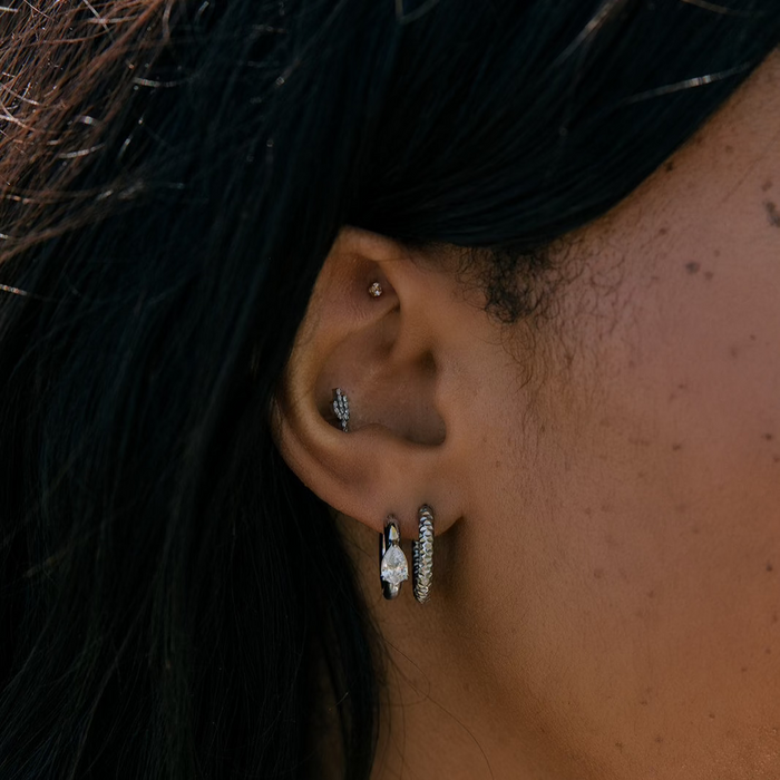 Glam Cactus Flat Back Stud