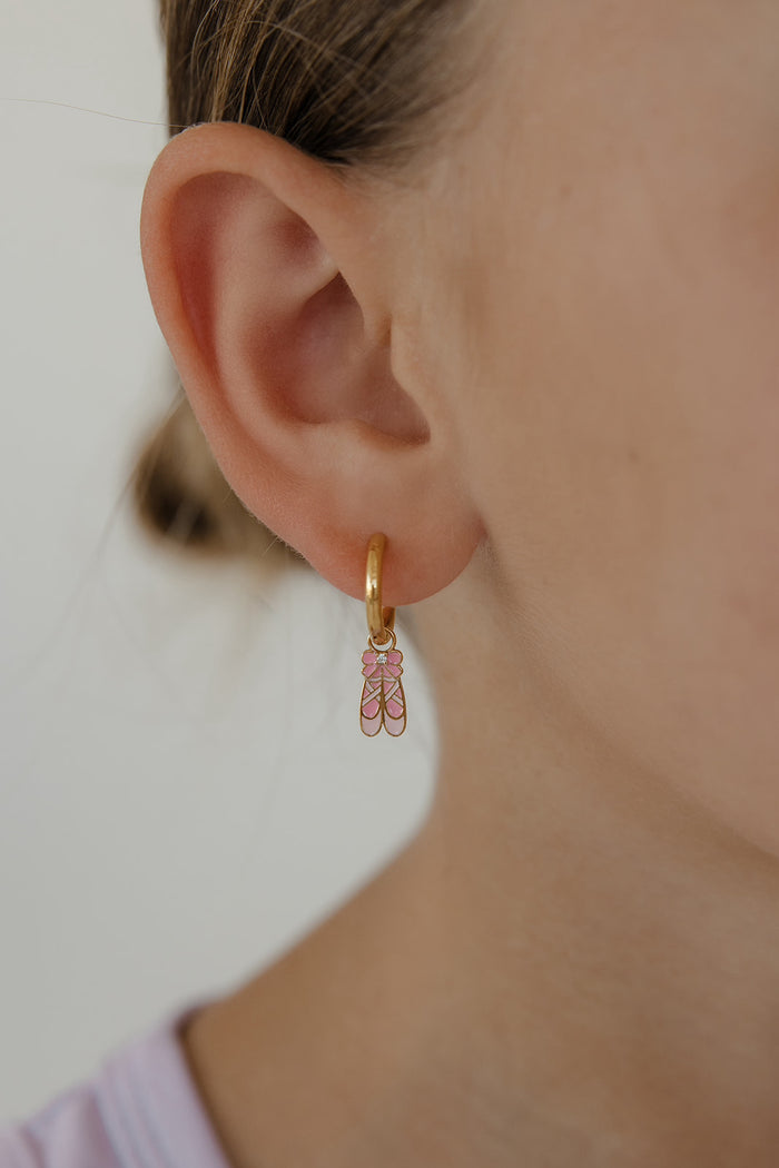 Tiny Dancer Enamel Hoop Charm