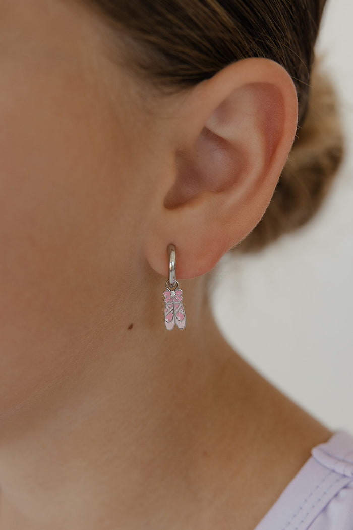 Tiny Dancer Enamel Hoop Charm
