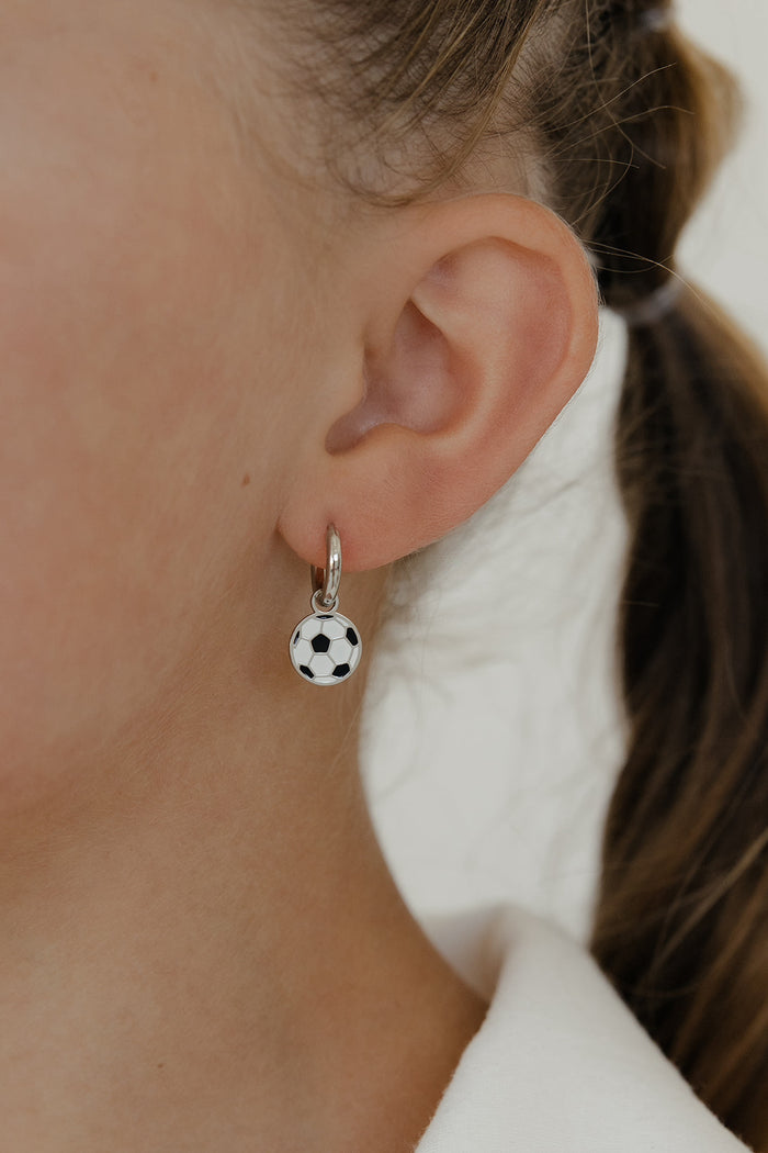 Goal Getter Enamel Hoop Charm
