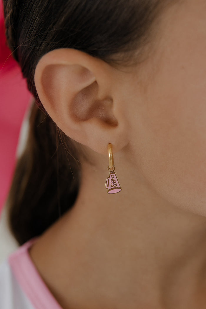 Spirit Squad Enamel Hoop Charm
