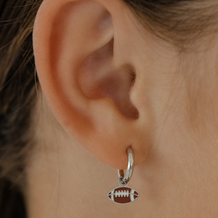 Touchdown Enamel Hoop Charm
