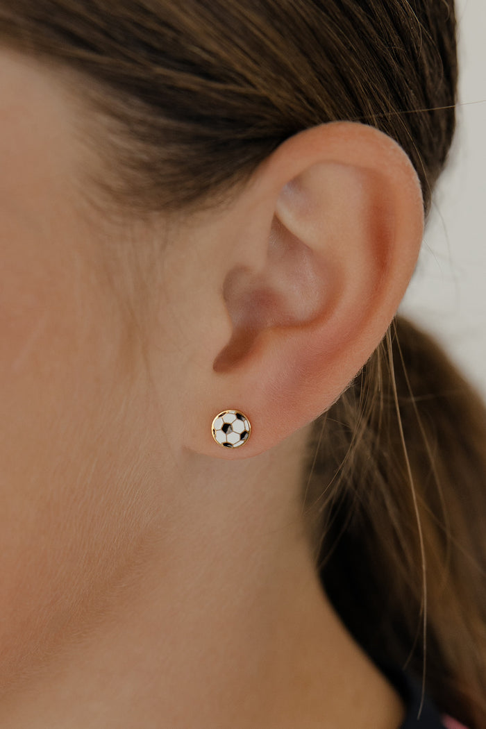 Goal Getter Enamel Flat Back Stud