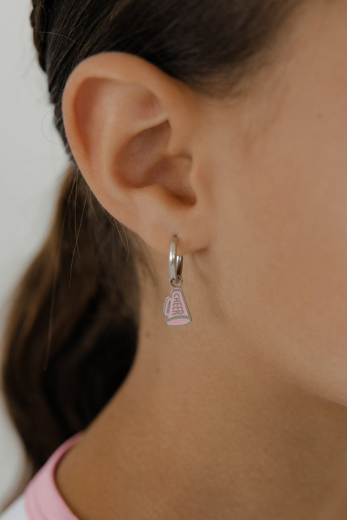 Spirit Squad Enamel Hoop Charm
