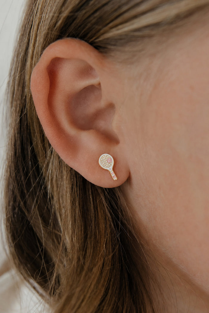Match Point Enamel Flat Back Stud
