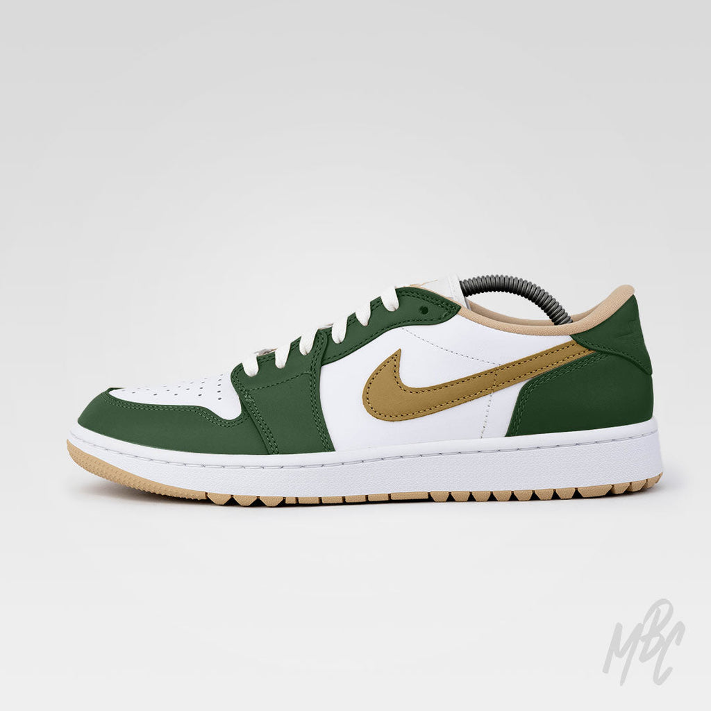 Fairway Gold - Jordan 1 Low Golf Custom