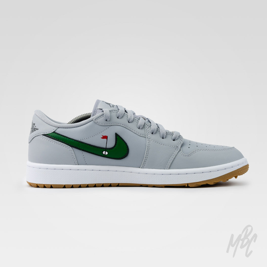 Clean on the Green - Jordan 1 Low Golf Custom