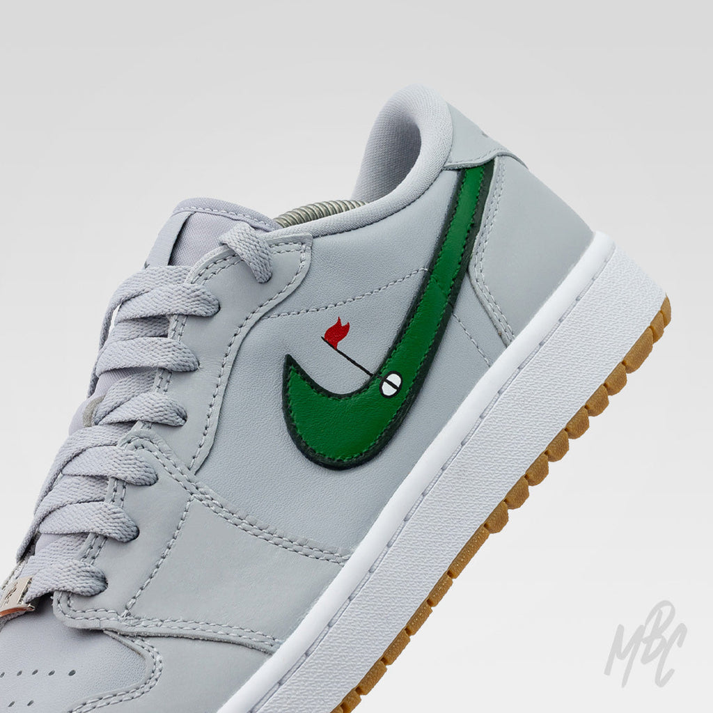 Clean on the Green - Jordan 1 Low Golf Custom