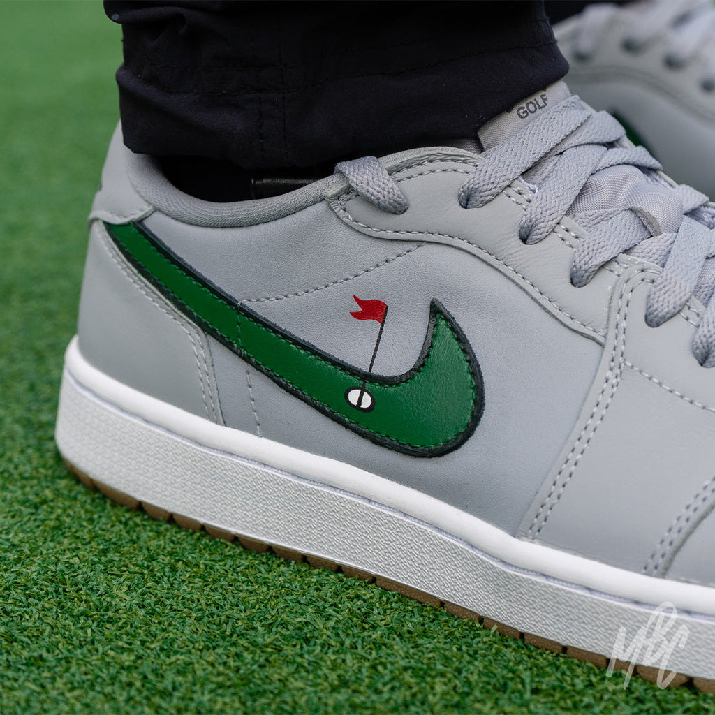 Clean on the Green - Jordan 1 Low Golf Custom