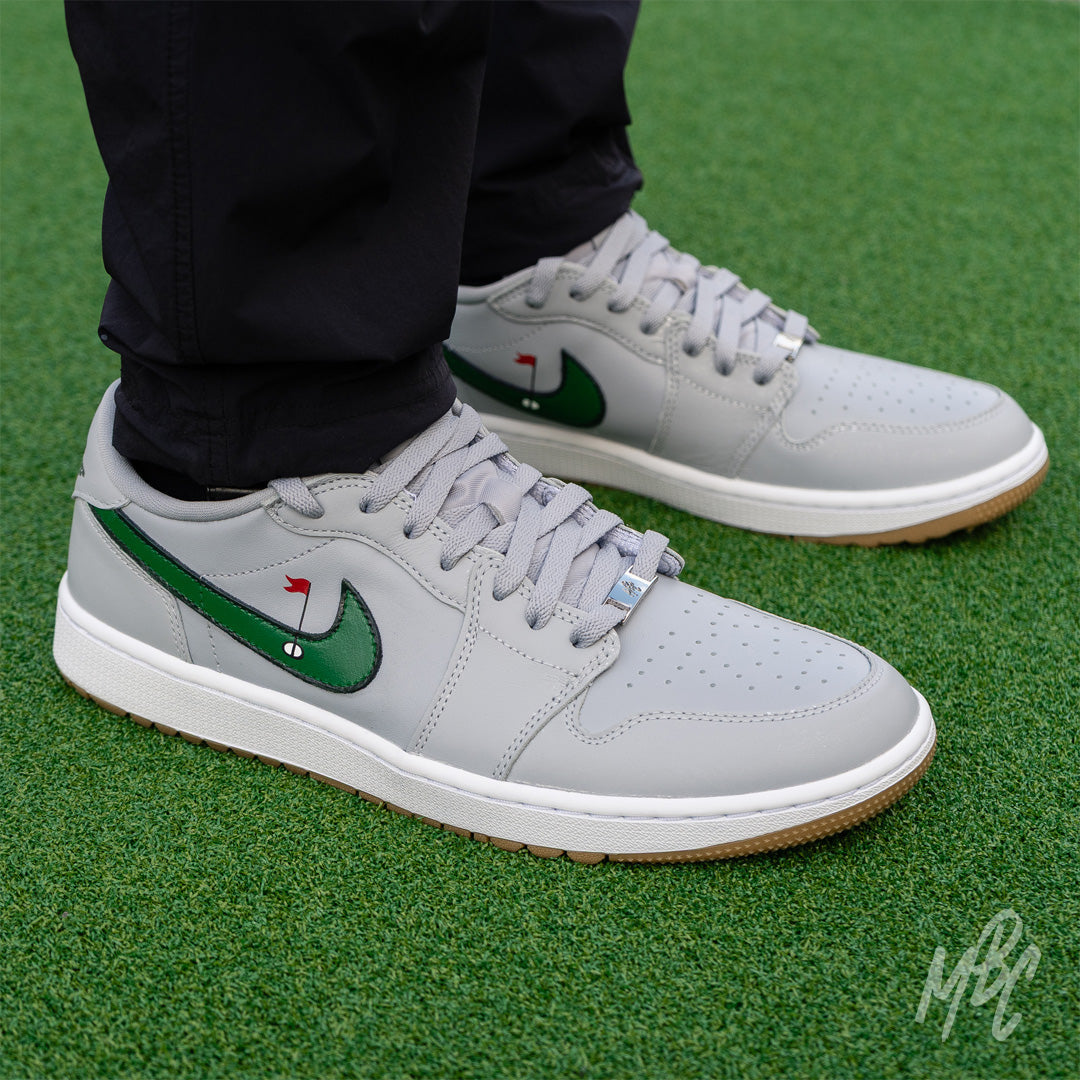 Clean on the Green - Jordan 1 Low Golf Custom
