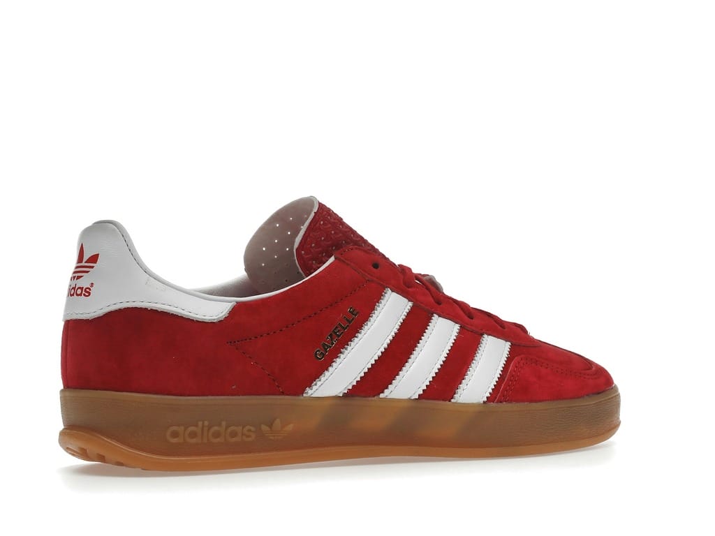 Adidas Gazelle Scarlet Cloud White Suede Sneakers H06261