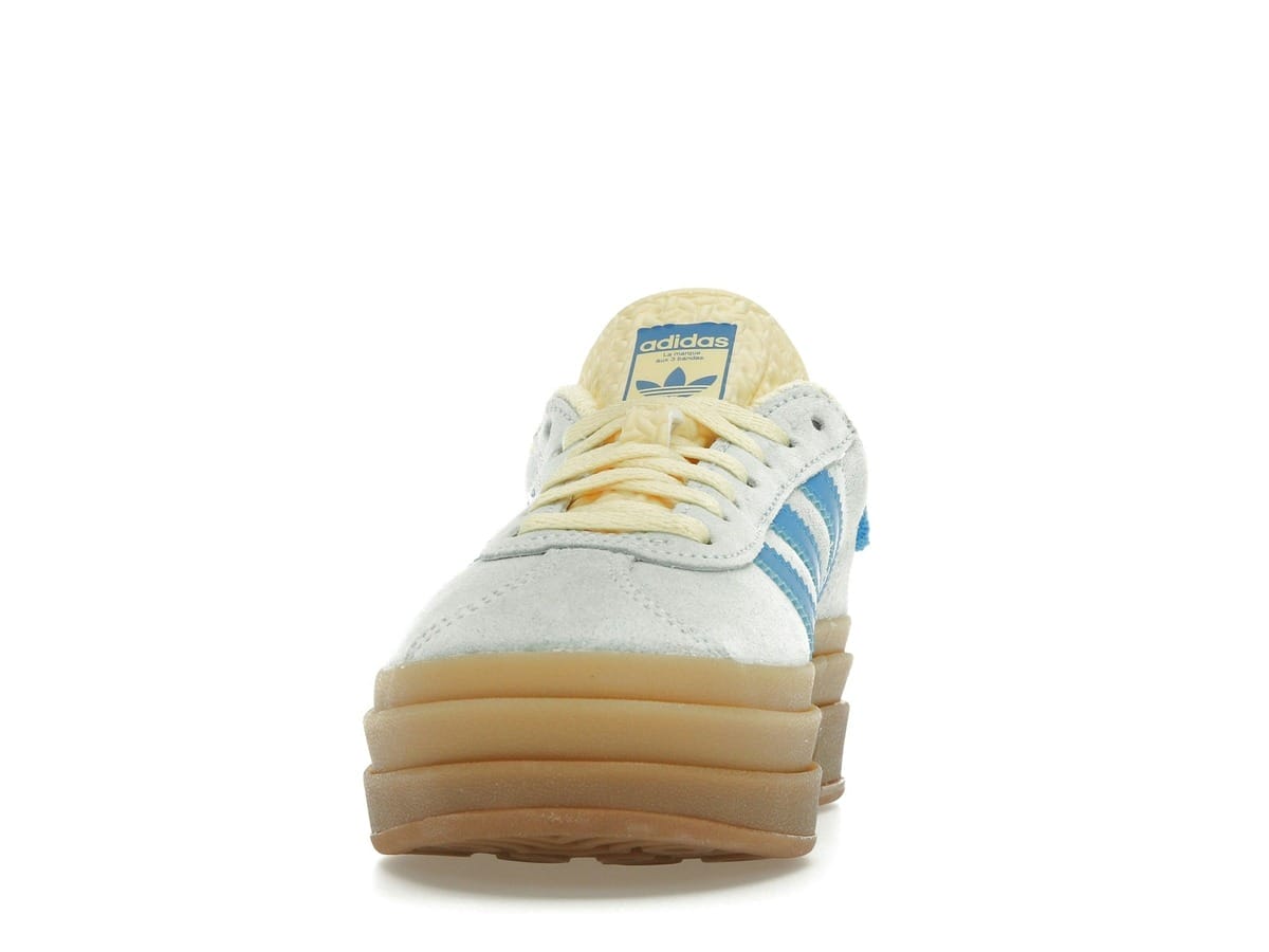 adidas Gazelle Bold Women’s Almost Blue Yellow Platform Sneakers IE0430