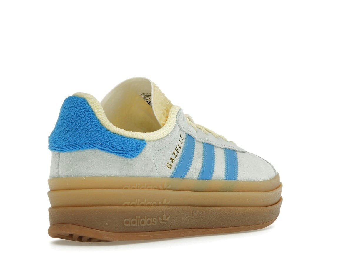 adidas Gazelle Bold Women’s Almost Blue Yellow Platform Sneakers IE0430