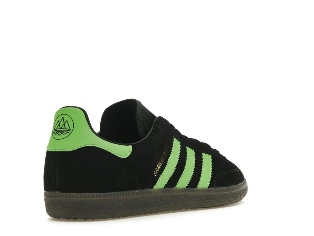 adidas Samba Deco SPZL Black Lucid Lime Sneakers IF5738