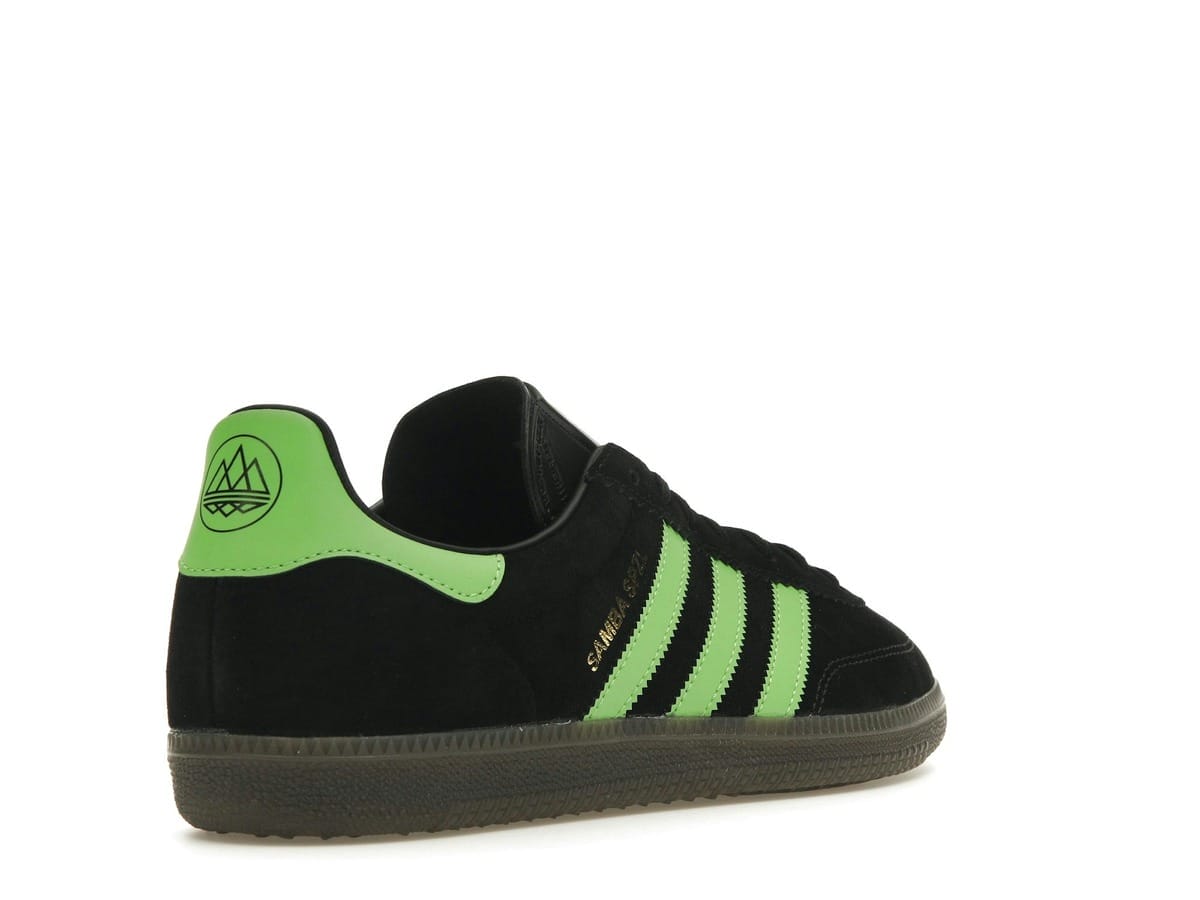 adidas Samba Deco SPZL Black Lucid Lime Sneakers IF5738