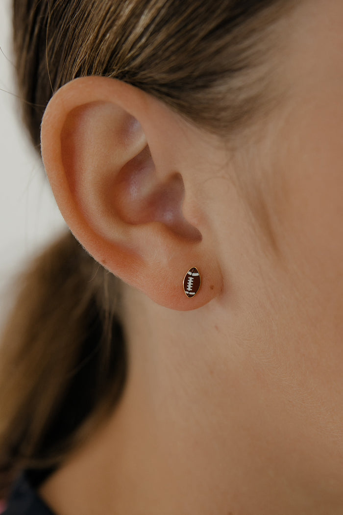 Touchdown Enamel Flat Back Stud