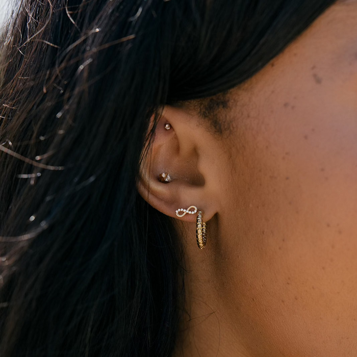 Infinity Flat Back Stud