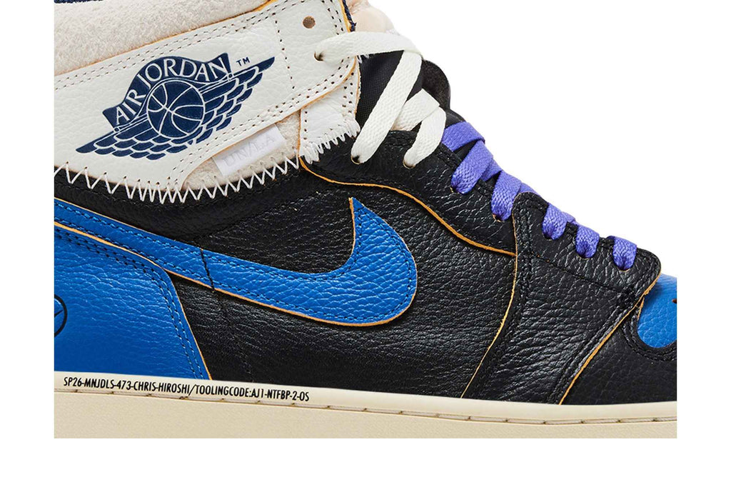 Fragment Design X Union La X Air Jordan 1 Retro High Og Sport Royal Black Navy Sport Royal Sail