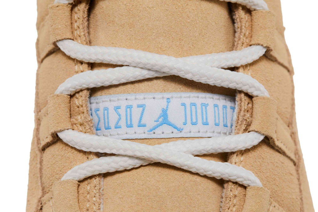 Air Jordan 11 Retro H Town Canvas Metallic Silver Summit White Football Blue