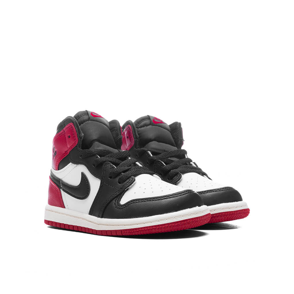 Air Jordan 1 Retro High OG 'Black Toe Reimagined' (TD) - White/Black/Varsity Red/Sail