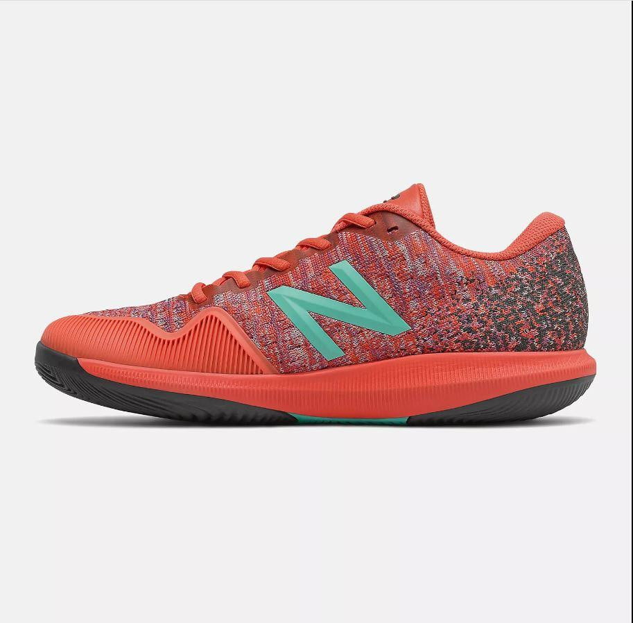 New Balance Men's FuelCell 996v4 Tennis Shoes in Ghost pepper with phantom- 2E (Wide)