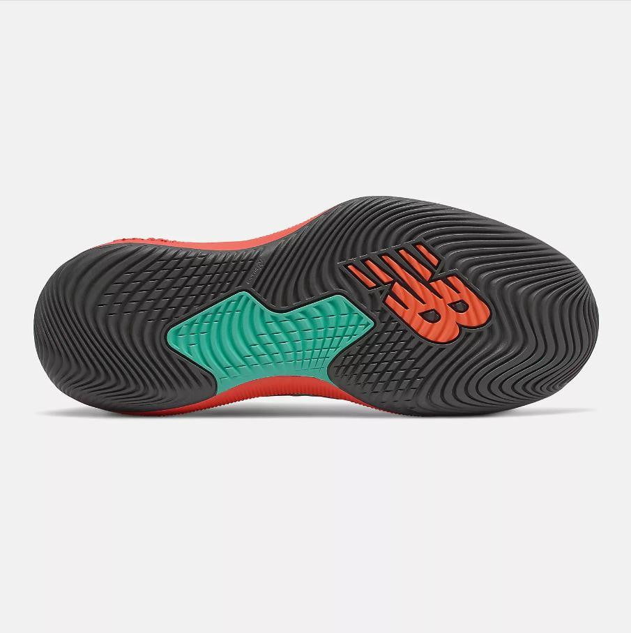 New Balance Men's FuelCell 996v4 Tennis Shoes in Ghost pepper with phantom- 2E (Wide)