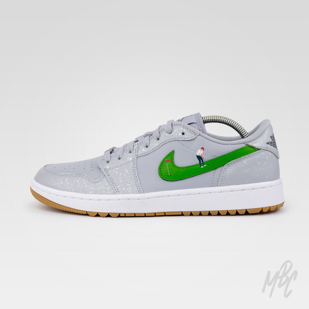 Putting Swoosh - Jordan 1 Low Golf Custom