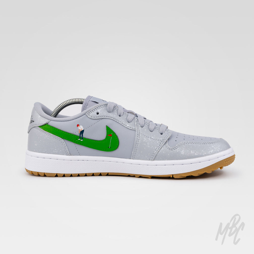 Putting Swoosh - Jordan 1 Low Golf Custom