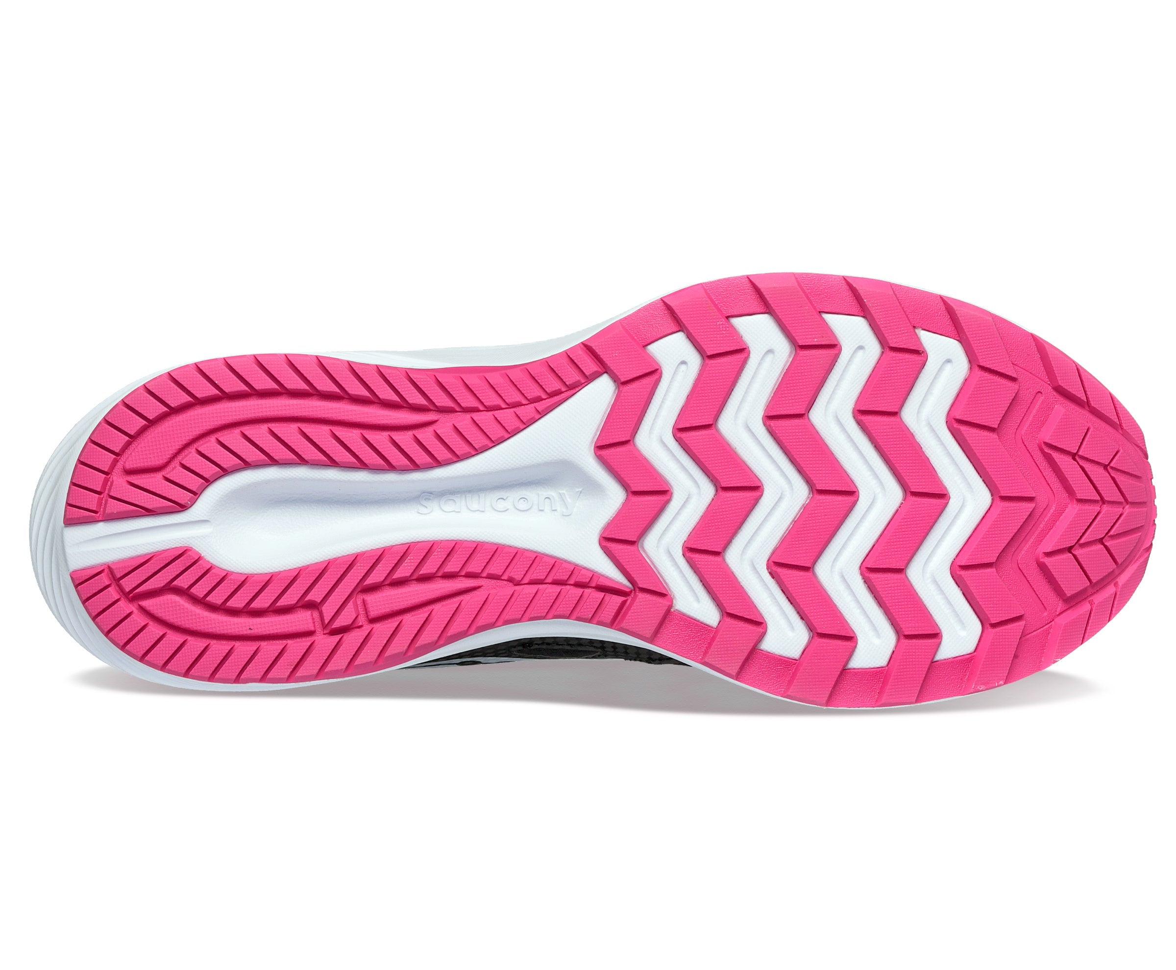 Saucony Women's Cohesion 16 Running Shoes in Black/Fuchsia (Wide)