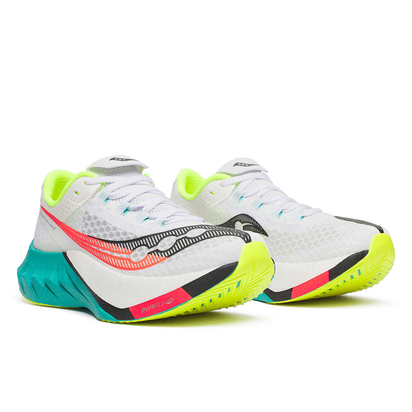 Saucony Women's Endorphin Pro 4 Running Shoes in White/Mutant