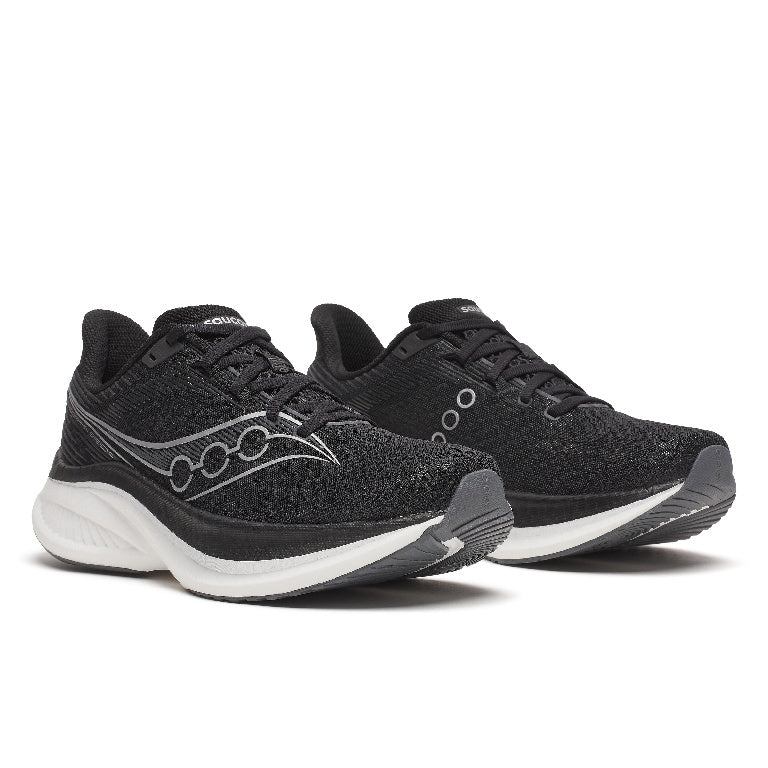 Saucony Men's Endorphin Speed 5 Running Shoes in Black/White (Wide)