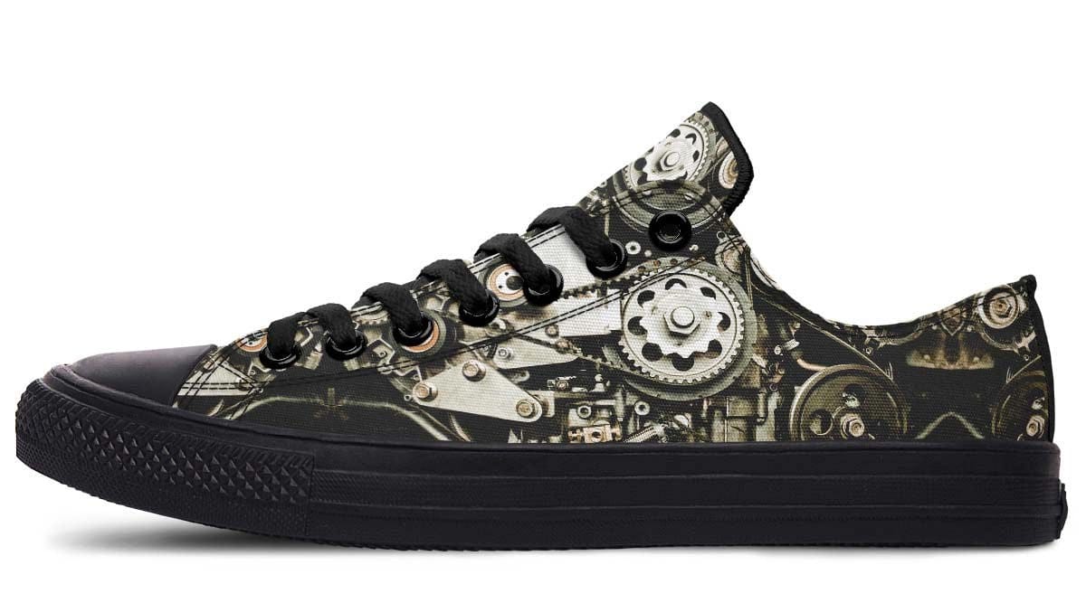 Engine Gear Black Lowtop Sneaker