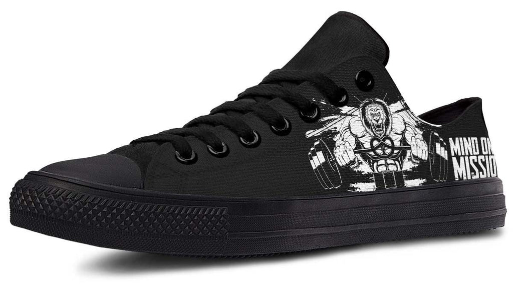 Lion Deadlift Black Lowtop Sneaker