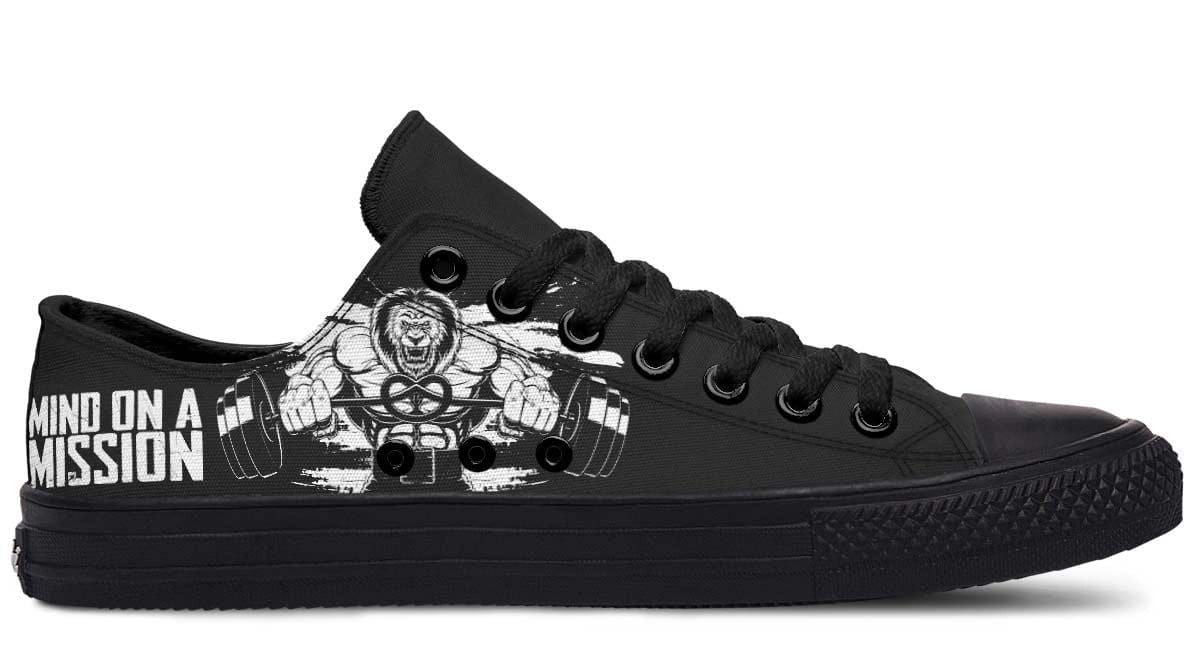 Lion Deadlift Black Lowtop Sneaker