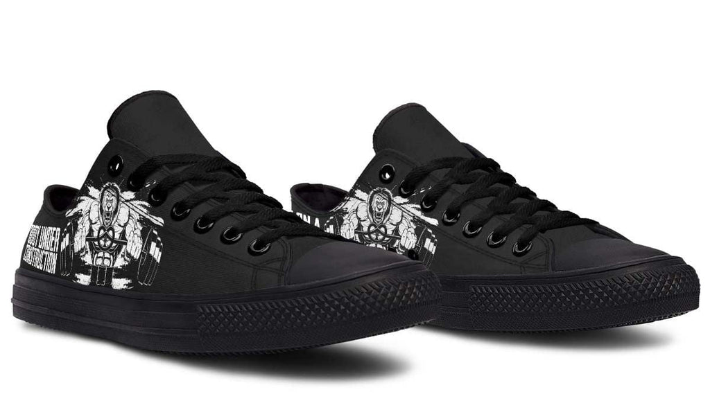 Lion Deadlift Black Lowtop Sneaker