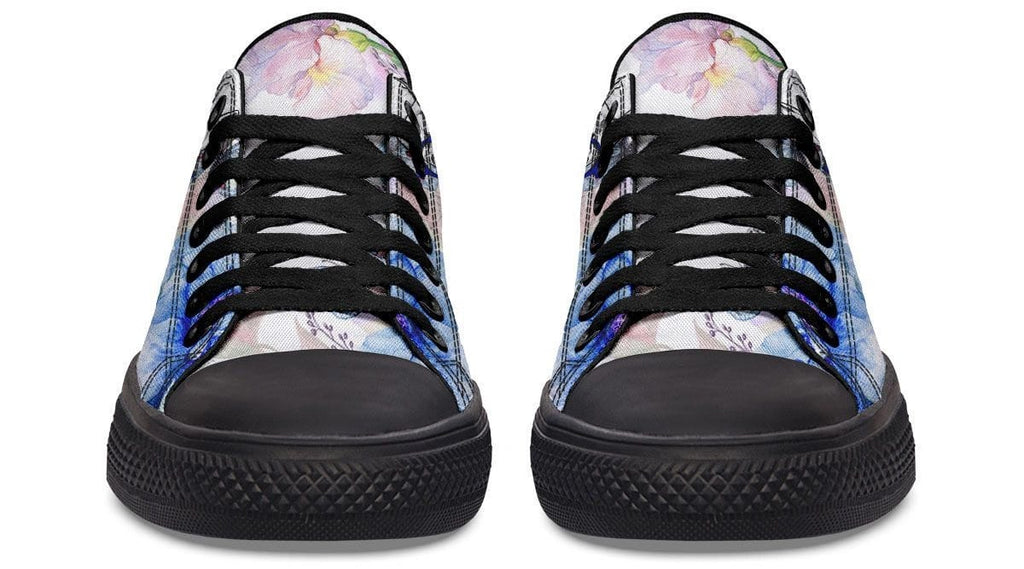 Colorful Flower with Dog pattern Lowtop Sneaker