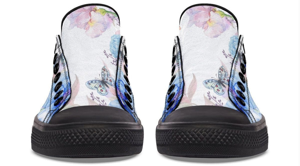 Colorful Flower with Dog pattern Lowtop Sneaker