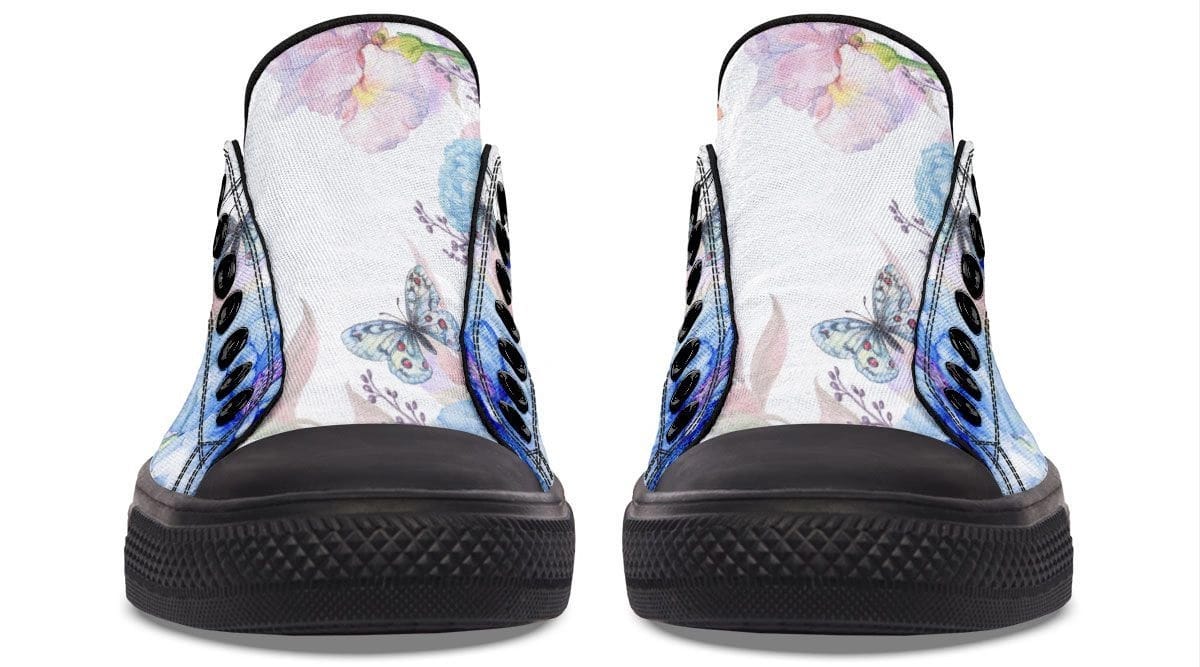 Colorful Flower with Dog pattern Lowtop Sneaker