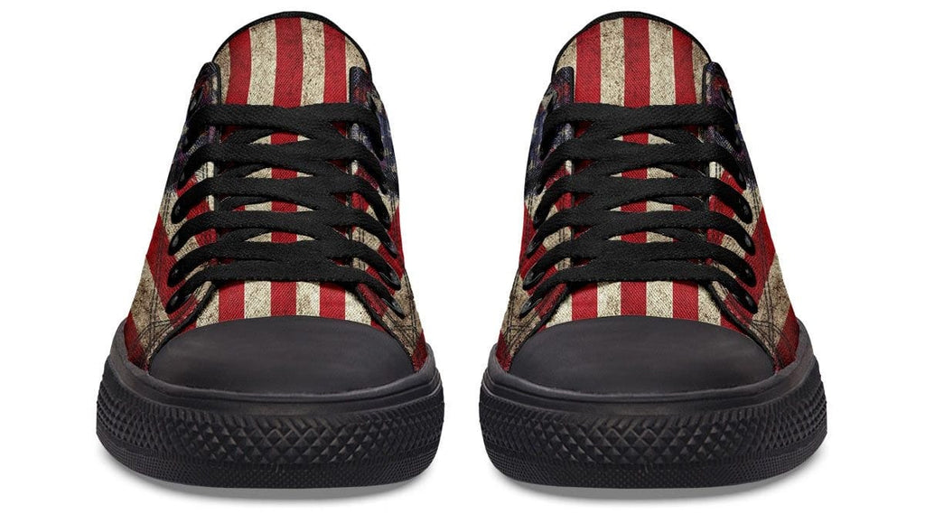 American Skull Black Lowtop Sneaker