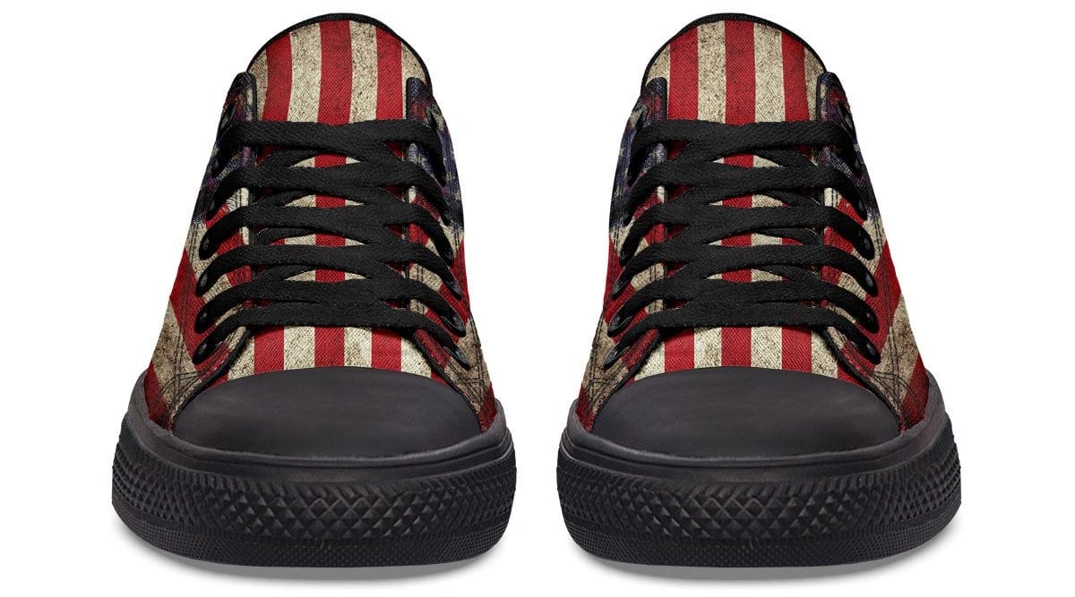American Skull Black Lowtop Sneaker