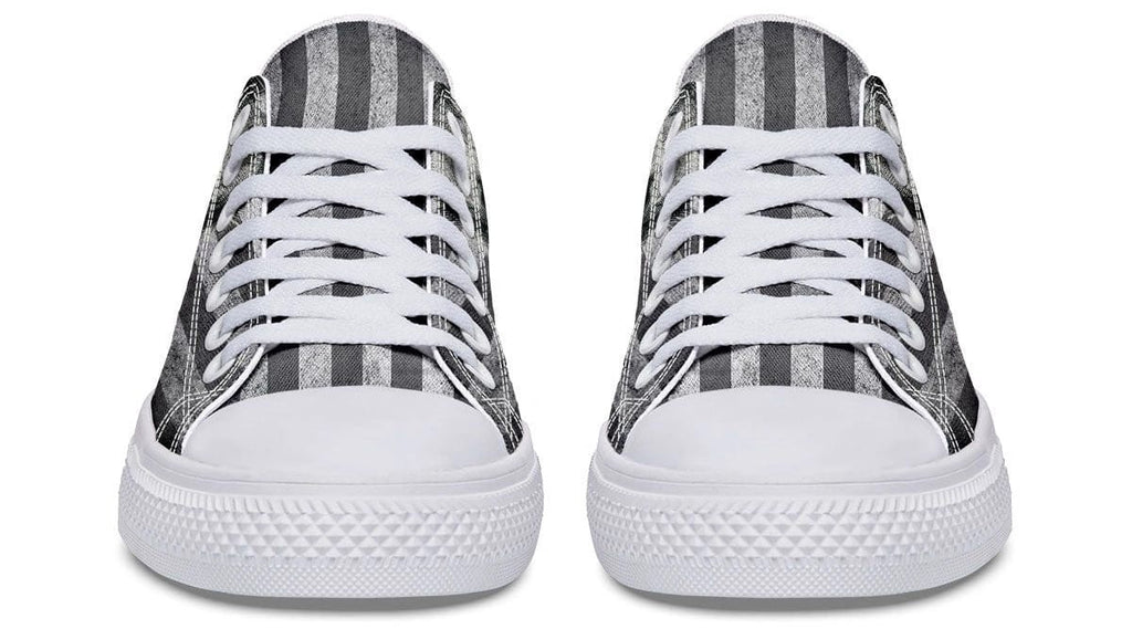 B&W American Skull White Lowtop Sneaker