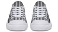 B&W American Skull White Lowtop Sneaker